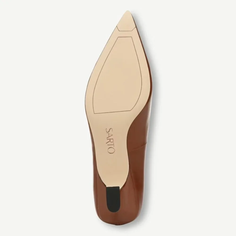 Franco Sarto Diva Leather Kitten Heel Pumps